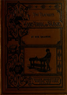 The Teacher's Handbook of Slöjd