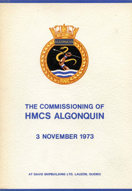 Hmcs Algonquin