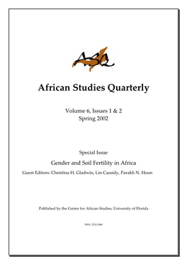 African Studies Quarterly