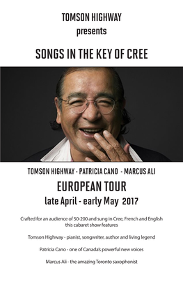 European Tour Songs in the Key of Cree