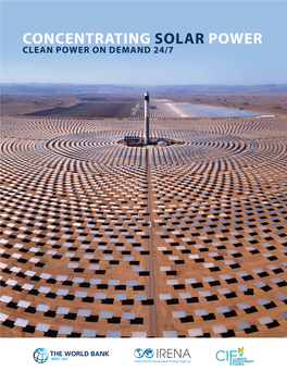 Concentrating Solar Power Clean Power on Demand 24/7 Concentrating Solar Power: Clean Power on Demand 24/7