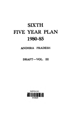 Sixth Five Year Plan 1980-85