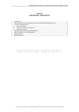 Interim Report