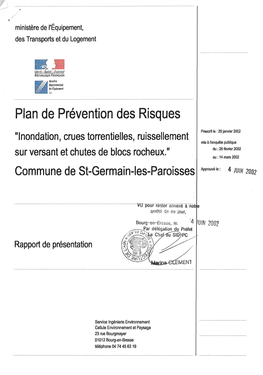 Iiiijiiiu Mis À L'enquête Publique Du :25 Février2002 I1 Ir Versantrri (*1 I1[.I*I Isii 1111 F' Au : 14 Mars 2002