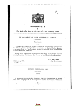 Supplement Ißo. 2. to Gbe Ipaleôttne C&^Ette Ißo. 565 of 23Rt> January