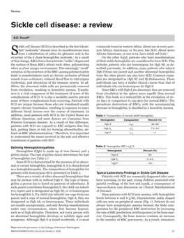 Sickle Cell Disease: a Review