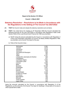 Stat Council Tax Report