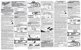 Replacement Low Kickback Saw Chain Chaîne De Scie À