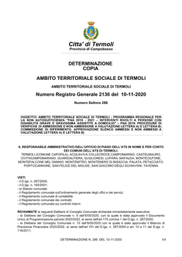 Citta' Di Termoli Provincia Di Campobasso