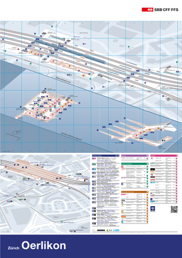 Bahnhofplan Zürich Oerlikon (Plakat)