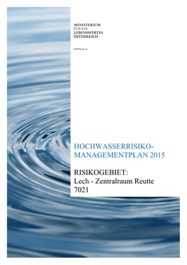 Hochwasserrisiko- Managementplan 2015