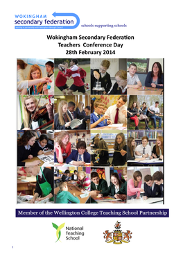 Wokingham Secondary Federation Teachers Conference Day 28Th February 2014