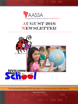 August 2016 Newsletter