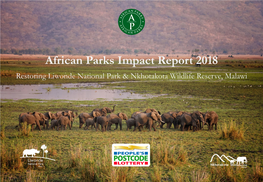 African Parks Impact Report 2018