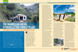 The Mankulam Micro Hydroelectric Power Plant: Utilizing the Small Hydropower Potential in Kerala