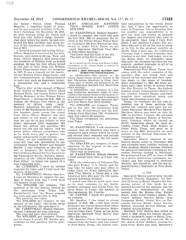 CONGRESSIONAL RECORD—HOUSE, Vol. 157, Pt. 12 November 14, 2011