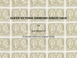 Queen Victoria Diamond Jubilee Issue