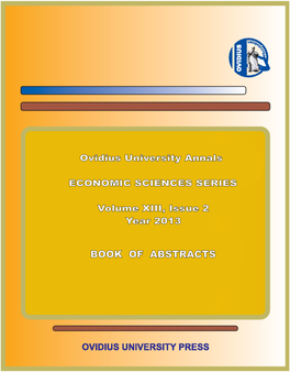 Ovidius University Annals Economic Sciences Series