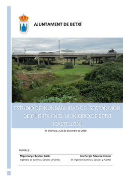 Estudio De Inundabilidad En Los