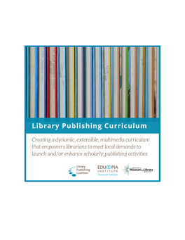 Library Publishing Curriculum Textbook