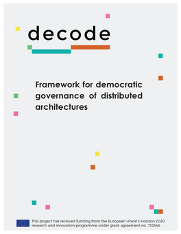 Framework for Democratic Governance of Distributed Architectures