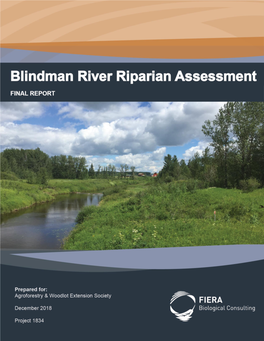 Blindman River Riparian Assessment