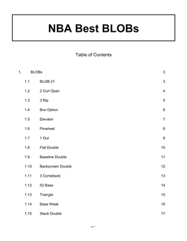 NBA Best Blobs