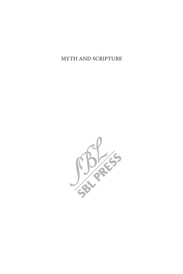 Myth and Scripture