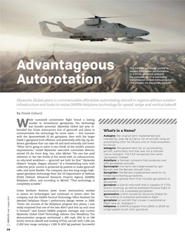 Advantageous Autorotation