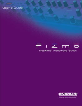 FIZMO User's Guide 1.10