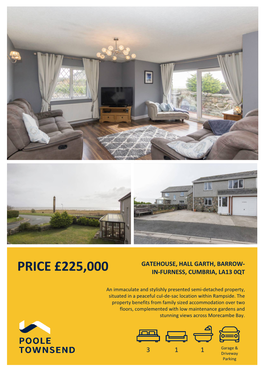 Price £225,000 In-Furness, Cumbria, La13 0Qt