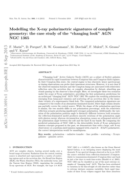 Modelling the X-Ray Polarimetric Signatures of Complex Geometry: the Case Study of the “Changing Look” AGN NGC 1365