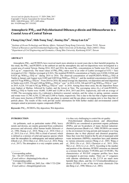 Atmospheric PM2. 5 and Polychlorinated Dibenzo-P-Dioxin