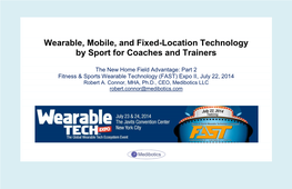 Medibotics' Presentation at Wearable Technology Expo