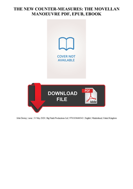 The New Counter-Measures: the Movellan Manoeuvre Pdf, Epub, Ebook