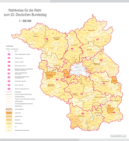 Wahlkreise Für Die Wahl Zum 20. Deutschen Bundestag