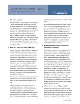 Introduction to Patent Litigation by Charlene M