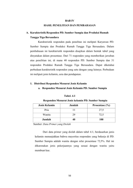 BAB IV HASIL PENELITIAN DAN PEMBAHASAN A. Karakteristik