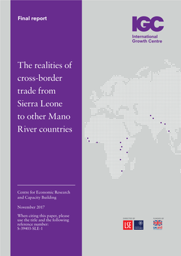 The Realities of Cross-Border Trade from Sierra Leone to Other Mano River Countries