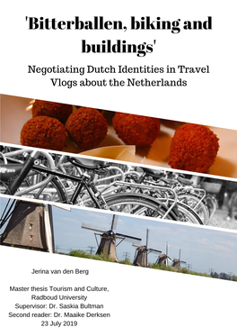 'Bitterballen, Biking and Buildings' Negotiating Dutch Identities in Travel Vlogs About the Netherlands