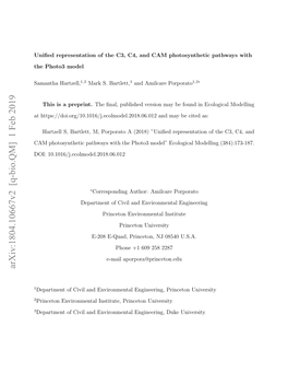 Arxiv:1804.10667V2 [Q-Bio.QM] 1 Feb 2019