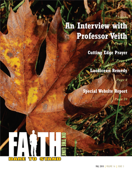 An Interview with Professor Veith Page 13