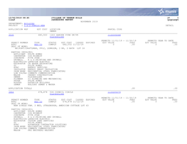 12/02/2019 09:45 |VILLAGE of VERNON HILLS |P 1 Lisaf |ASSESSORS REPORT |Pipiarpt NOVEMBER 2019 DEPARTMENT: BUILDING PROJECT : 1 & 2 FAMILY NEW DETAIL