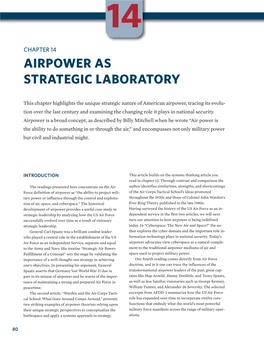 Chapter 14 Airpower As Strategic Laboratory