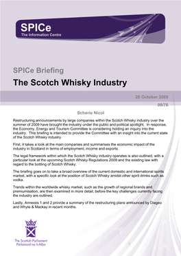 The Scotch Whisky Industry