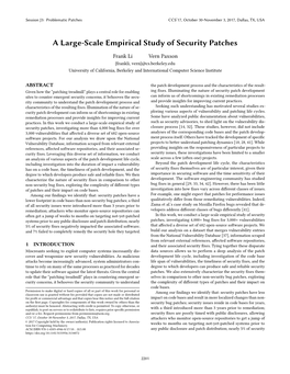 A Large-Scale Empirical Study of Security Patches