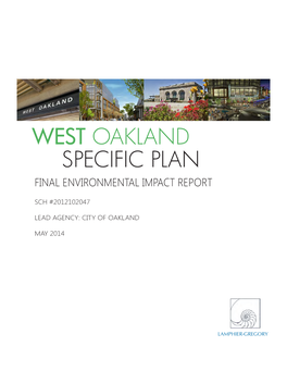 WEST OAKLAND SPECIFIC PLAN Final Environmpublic Reviewental Impact DRAFT Report