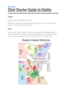 Stint Starter Guide to Dublin