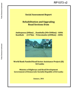 Social Assessment Report