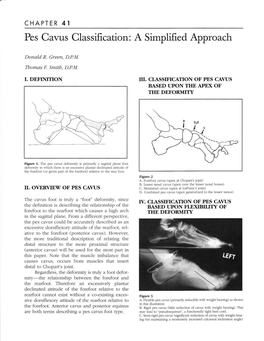 Pes Cavus Classification: a Simplified Approach